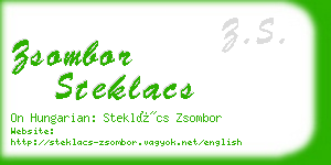 zsombor steklacs business card